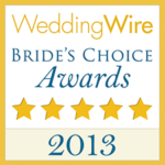 Weddingwire bride's choice accolades 2013.