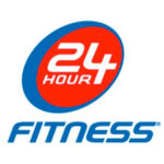 Corporate fitness logo suitable for 24-hour holiday parties.