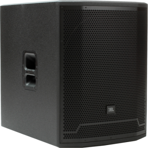 The jbl - xl12 powered subwoofer is equipment shown on a white background.