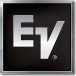 The ev logo on a black square.