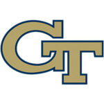 The Georgia Tech logo on a white background for corporate events.