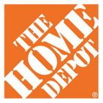 The Home Depot logo on an orange background for corporate events.