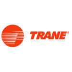 The trane logo on a white background is perfect for corporate parties.