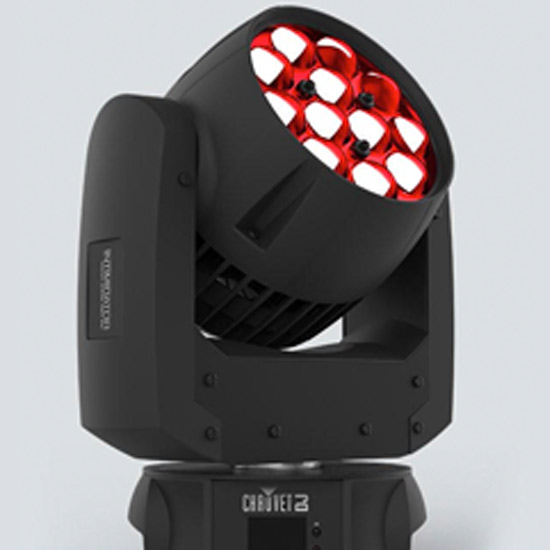 A moving light on a white background at a Georgia wedding DJ service.